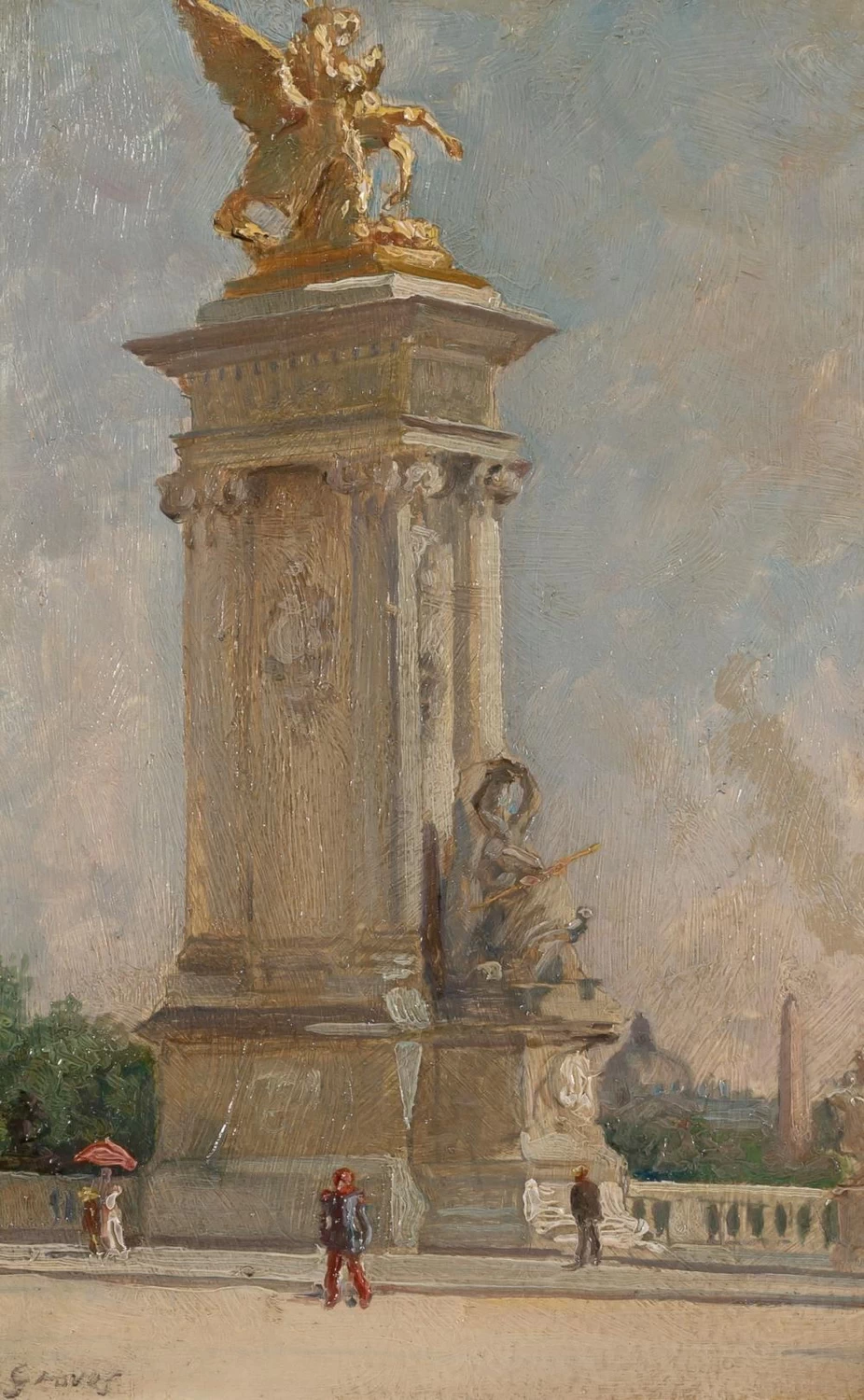 Abbott Fuller Graves-63-Ponte Alessandro III, sulla Senna, Parigi